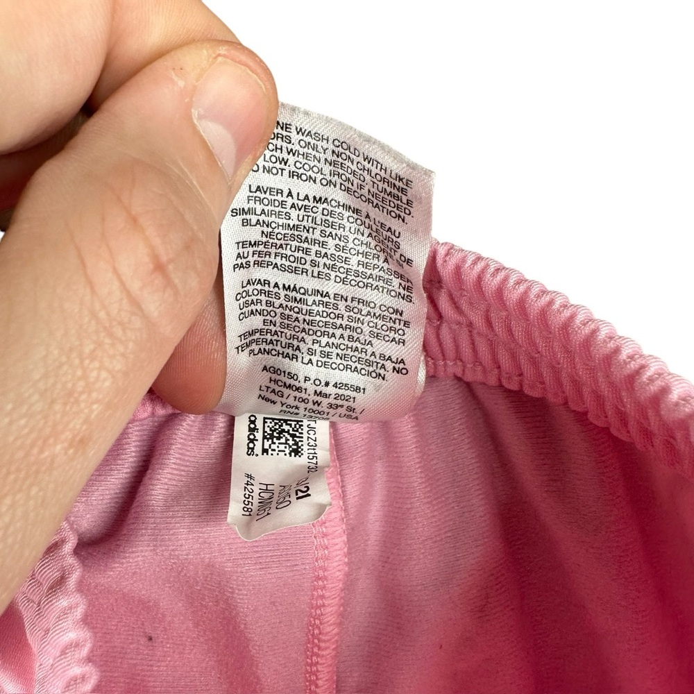 Adidas‎ Girls Baby 9 Months Pink Track Suit Jacket Pants Active Sports Stripes - Picture 12 of 13